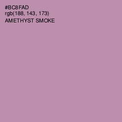 #BC8FAD - Amethyst Smoke Color Image